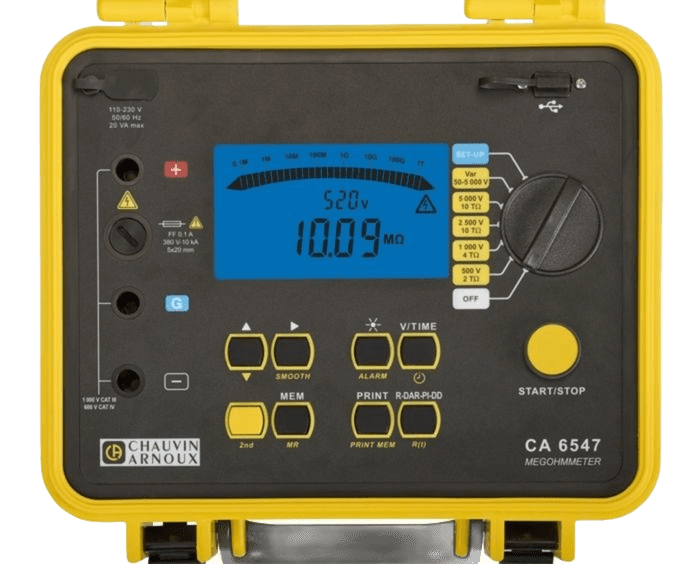 Advanced 5kV Insulation Testers - KRYKARD CA 6547/CA 6549 Insulation Tester for 5kV Testing